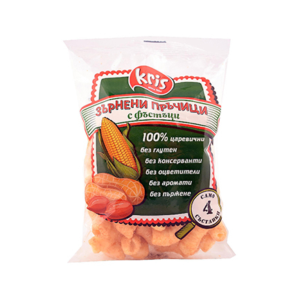 Зърнени пръчици Крис 55г С фъстъци