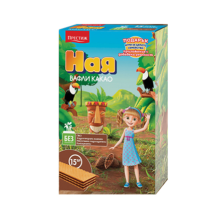 Вафли Ная 15бр Какао