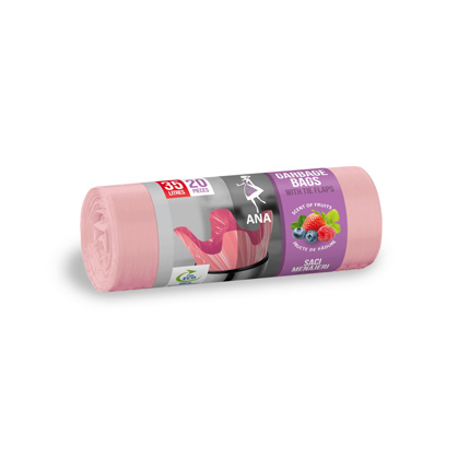 Торби за смет Ана Зарадна 35л 20бр С аромат на плодове Торби за смет Ана Зарадна 35л 20бр С аромат на плодове