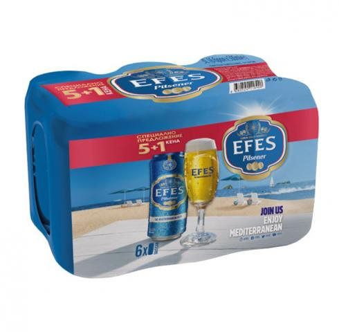Бира Ефес 6х500мл кен