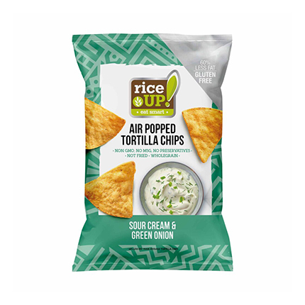 Тортила чипс Райс Ъп 60г Сметана и лук Тортила чипс Райс Ъп 60г Сметана и лук