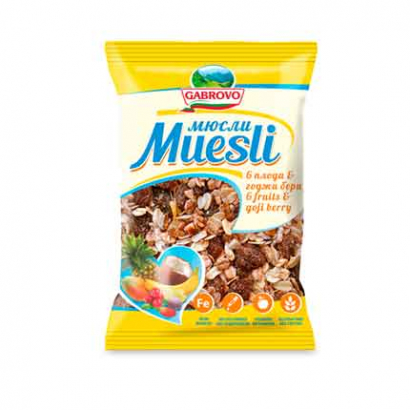 Мюсли Габрово 250г 6 плода
