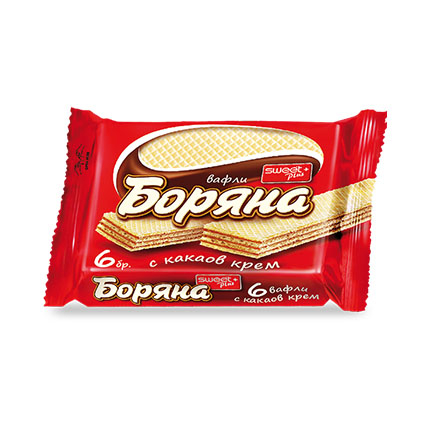Вафли Боряна 140г какао
