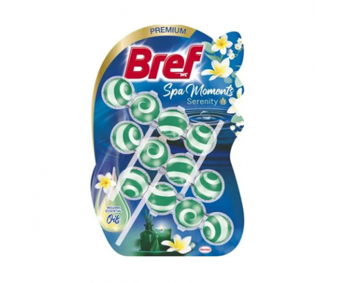 Ароматизатор за тоалетна Бреф Премиум 3х50г Спа Спокойствие Ароматизатор за тоалетна Бреф Премиум 3х50г Спа Спокойствие
