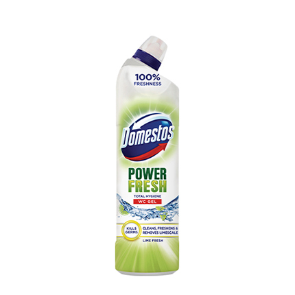 Гел за тоалетна Доместос Тотал 700мл Лайм Гел за тоалетна Доместос Тотал 700мл Лайм