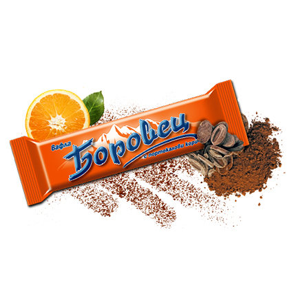 Вафла Боровец 52г Портокал