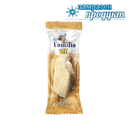 Сладолед Фамилия Хит 60г Бяла шоко мания Сладолед Фамилия Хит 60г Бяла шоко мания