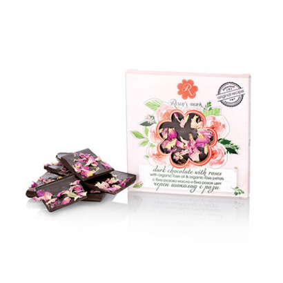 Шоколад Розей Марк 80г С рози черен