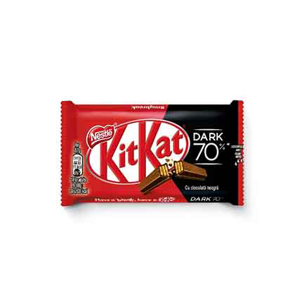 Десерт Кит Кат Фингър 42г 70% тъмен шоколад Десерт Кит Кат Фингър 42г 70% тъмен шоколад