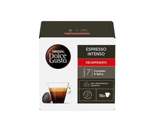 Кафе капсули Нескафе Долче Густо 16бр Еспресо Интензо без кофеин Кафе капсули Нескафе Долче Густо 16бр Еспресо Интензо без кофеин