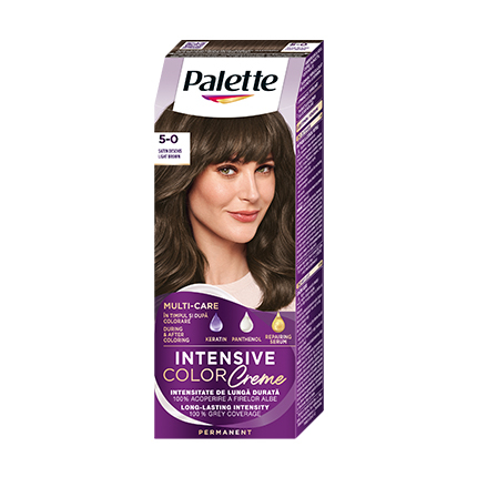 Боя за коса Палете Интензив Калър Крийм 5-0 Светло кафяв