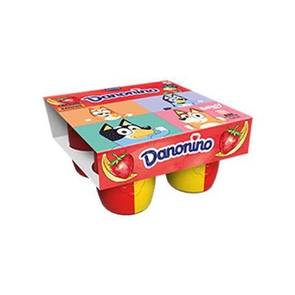 Данонино Дуо 4х95г Ягода и банан