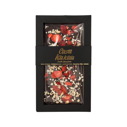 Тъмен шоколад Каса Какау 70г Ягода и лешник