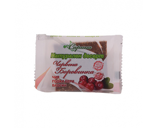 Десерт Сарина 40г Червена боровинка Десерт Сарина 40г Червена боровинка