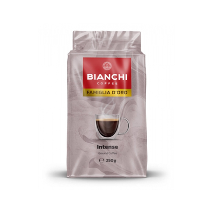Мляно кафе Бианчи Фамилия Д'оро 250г Интенс Мляно кафе Бианчи Фамилия Д'оро 250г Интенс