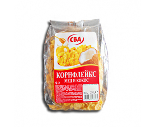 Корнфлейкс СВА 250г Мед и Кокос Корнфлейкс СВА 250г Мед и Кокос