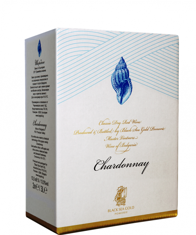 Вино Поморие Раковина 3л Шардоне Вино Поморие Раковина 3л Шардоне