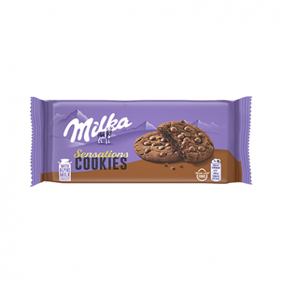 Бисквити Милка 156г Кукис с пълнеж какао