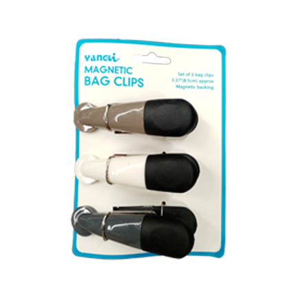 Щипка за пакети 3бр