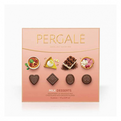 Шоколадови бонбони Пергале 113г Асорти с млечен шоколад