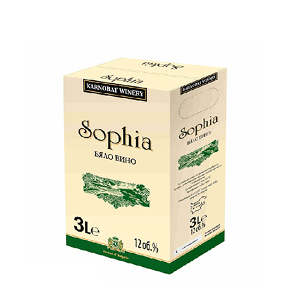 Вино София Карнобат 3л Бяло Вино София Карнобат 3л Бяло