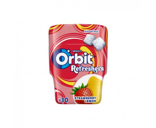 Дъвки Орбит Рефрешърс 30 дражета Ягода и лимон Дъвки Орбит Рефрешърс 30 дражета Ягода и лимон