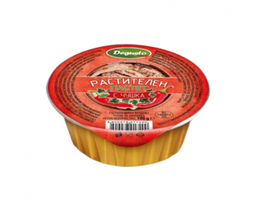 Пастет Дегусто 100г Растителен с чушка Пастет Дегусто 100г Растителен с чушка