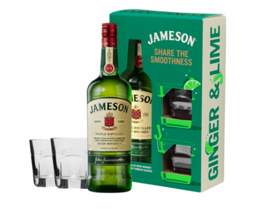 Уиски Джеймисън 700мл + 2 чаши Уиски Джеймисън 700мл + 2 чаши