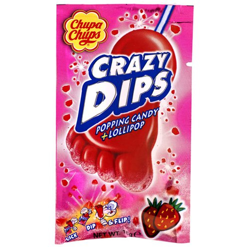 Близалка Чупа Чупс 16г Пукащи бонбони Ягода Близалка Чупа Чупс 16г Пукащи бонбони Ягода