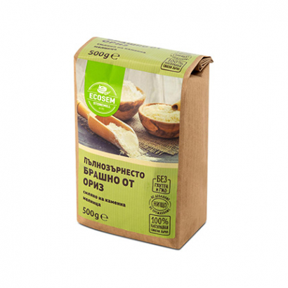 Брашно 100% Пълнозърнесто от ориз Екосем 500г