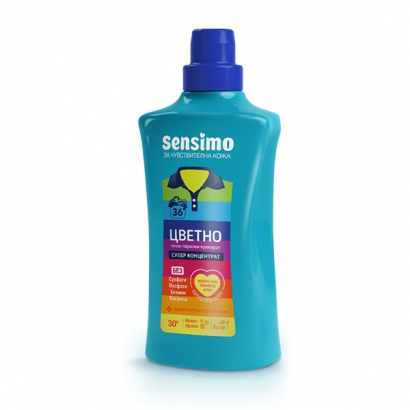 Гел за пране Сенсимо 900мл Цветно