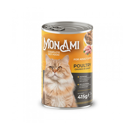 Храна за котки Мон Ами 415г Пиле