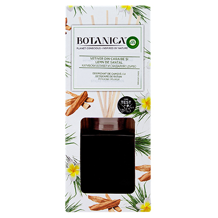 Ратанови пръчици Еъруик Ботаника 80мл Сандалово дърво/Роза/Ванилия Ратанови пръчици Еъруик Ботаника 80мл Сандалово дърво/Роза/Ванилия