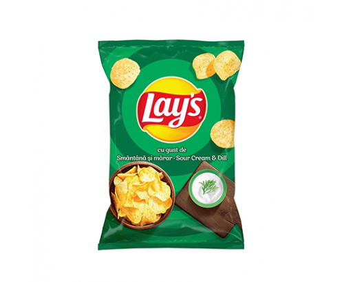 Чипс Лейс 170г Сметана и копър Чипс Лейс 170г Сметана и копър