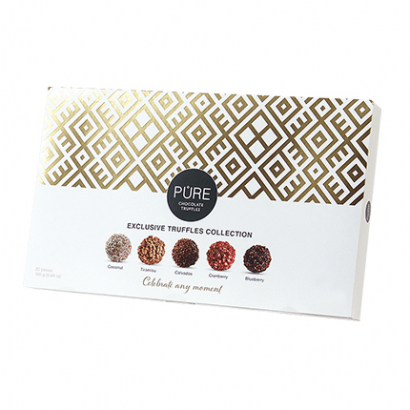 Шоколадови бонбони трюфели Пюр 160г Голд Колекция
