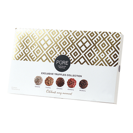 Шоколадови бонбони трюфели Пюр 160г Голд Колекция