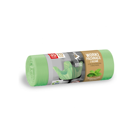 Торби за смет Ана Зарадна 35л 20бр С аромат на мента Торби за смет Ана Зарадна 35л 20бр С аромат на мента