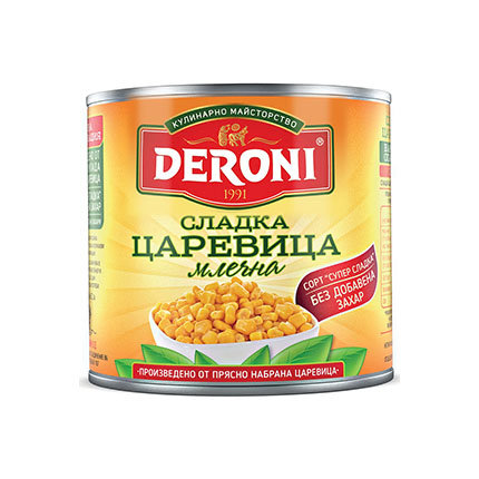 Сладка царевица млечна Дерони 340г