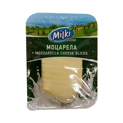 Моцарела Милки Дрийм 150г Слайс Моцарела Милки Дрийм 150г Слайс