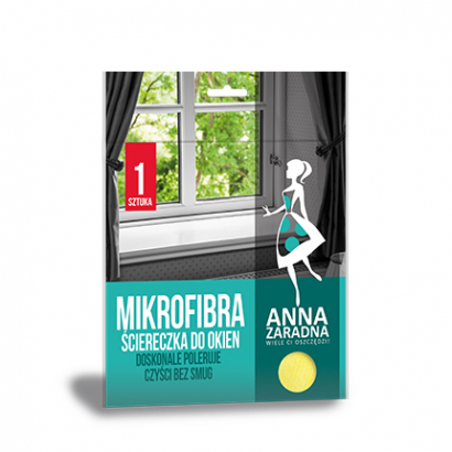 Микрофибърна кърпа Ана Зарадна 1бр За стъкла