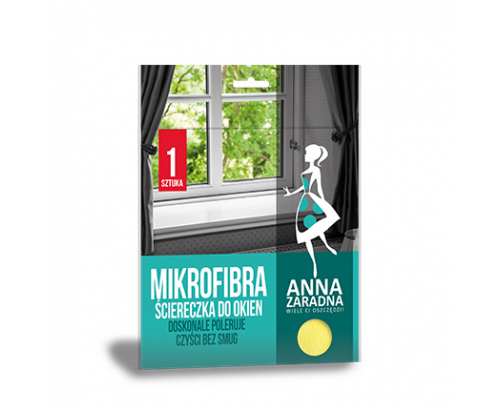 Микрофибърна кърпа Ана Зарадна 1бр За стъкла Микрофибърна кърпа Ана Зарадна 1бр За стъкла