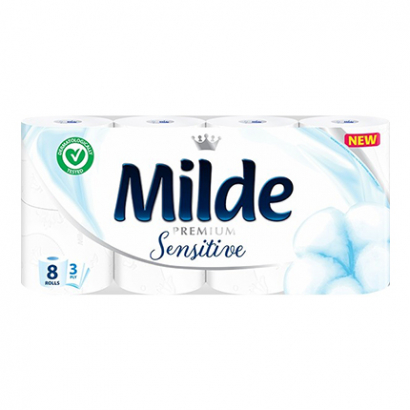 Тоалетна хартия Милде 8бр Сензитив