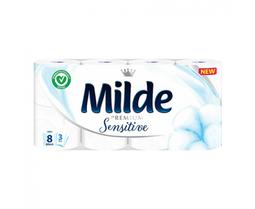 Тоалетна хартия Милде 8бр Сензитив Тоалетна хартия Милде 8бр Сензитив