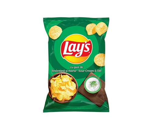 Чипс Лейс 125г Сметана и копър Чипс Лейс 125г Сметана и копър