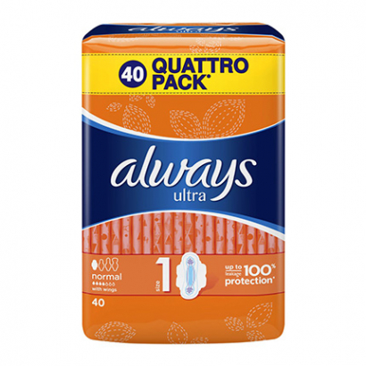 Дамски превръзки Олуейз Ултра Нормал Куатро