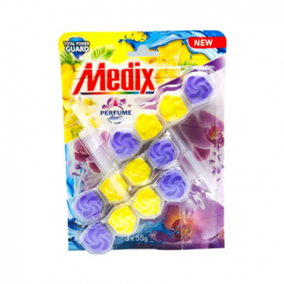 Ароматизатор за тоалетна Медикс 3х55г Екзотични плодове и дива орхидея