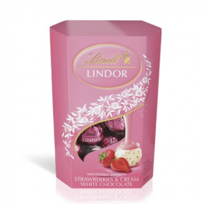 Шоколадови бонбони Линдт Корнет 200г Ягода