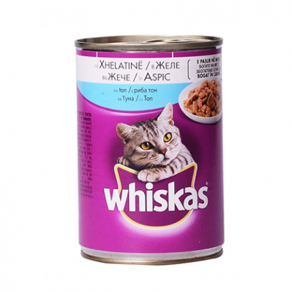 Храна за котки Уискас 400г Консерва Риба Тон