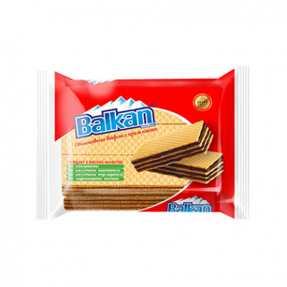Вафли Балкан 155г 6бр С крем какао