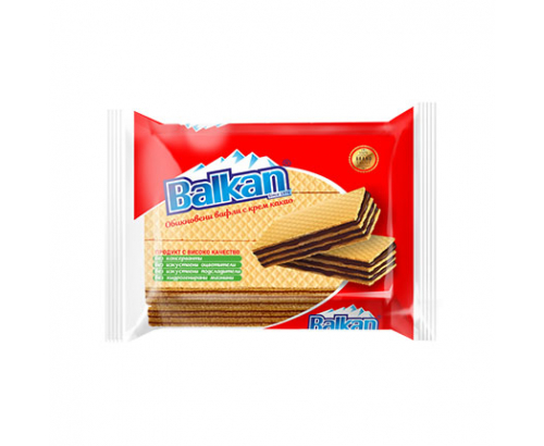 Вафли Балкан 155г 6бр С крем какао Вафли Балкан 155г 6бр С крем какао